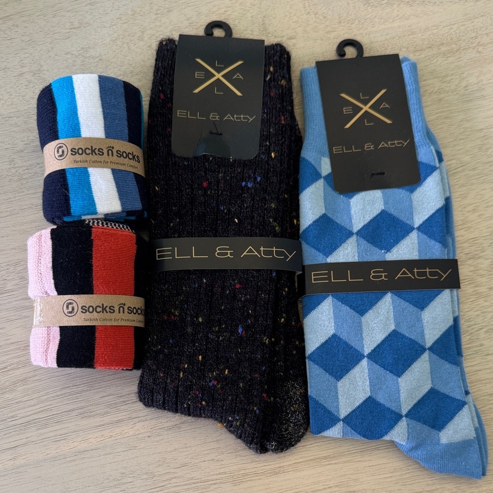 Men's Colorful Casual Socks Set - New